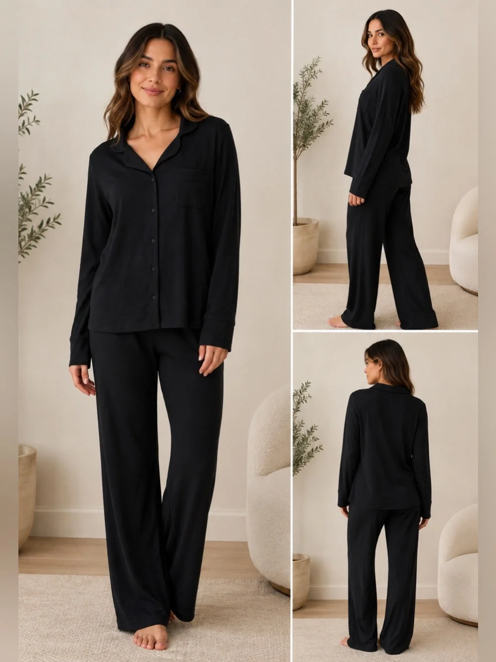 SKIMS Soft Lounge Sleep Set | Onyx
